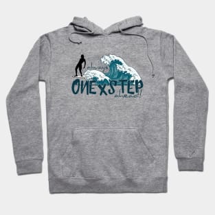 One X Step Ahead! Longboard Noseride Surfer Hoodie